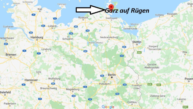 Wo liegt Garz auf Rügen? Wo ist Garz auf Rügen
