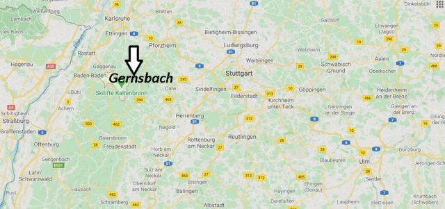 Wo liegt Gernsbach (76593)? Wo ist Gernsbach