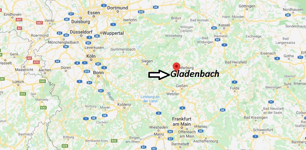 Wo liegt Gladenbach? Wo ist Gladenbach