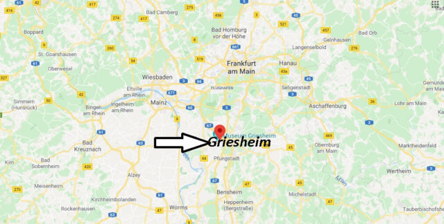 Wo liegt Griesheim (64347)? Wo ist Griesheim