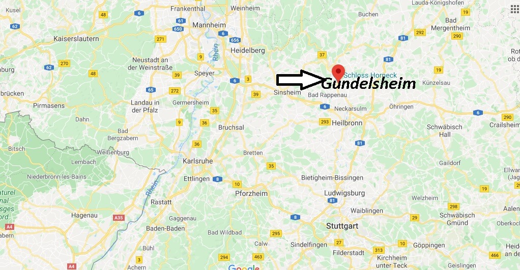 Wo liegt Gundelsheim (74831)? Wo ist Gundelsheim