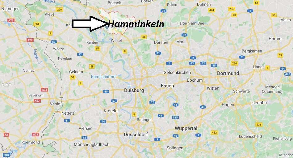 Wo liegt Hamminkeln (46499)? Wo ist Hamminkeln