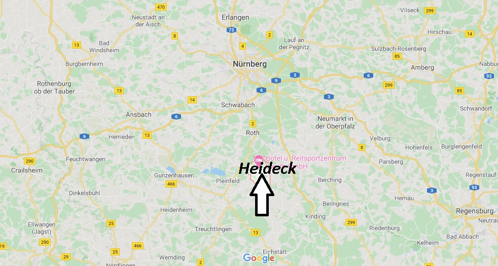 Wo liegt Heideck (91180)? Wo ist Heideck
