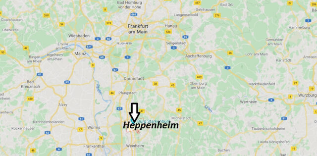 Wo liegt Heppenheim (64646)? Wo ist Heppenheim