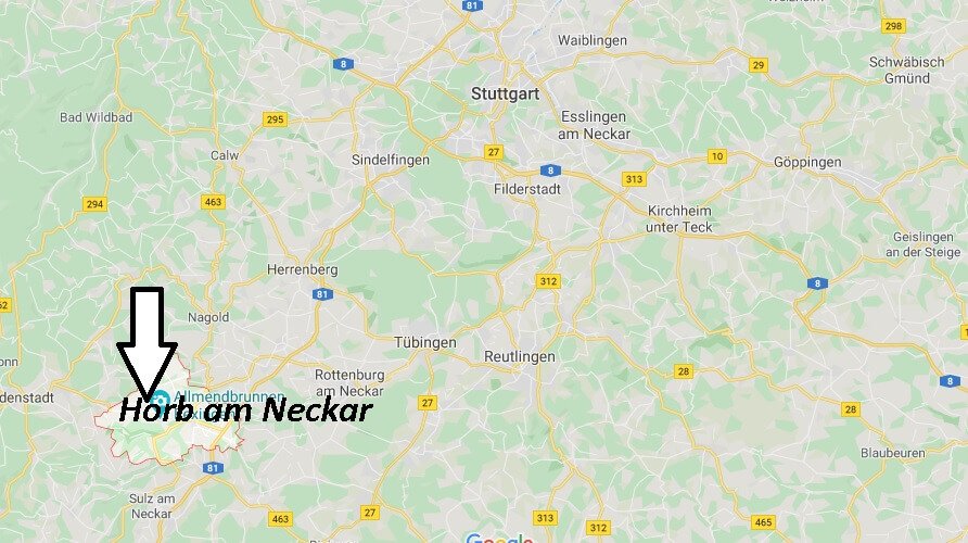Wo liegt Horb am Neckar (72160)? Wo ist Horb am Neckar