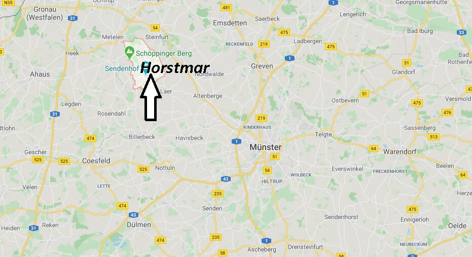 Wo liegt Horstmar (48612)? Wo ist Horstmar