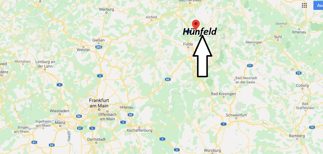 Wo liegt Hünfeld (36088)? Wo ist Hünfeld