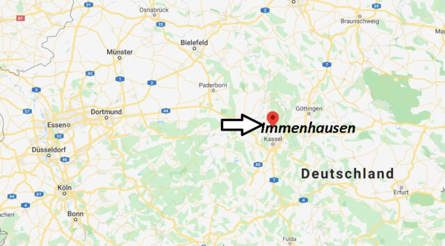Wo liegt Immenhausen (34376)? Wo ist Immenhausen