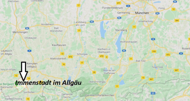Wo liegt Immenstadt im Allgäu (87509)? Wo ist Immenstadt im Allgäu