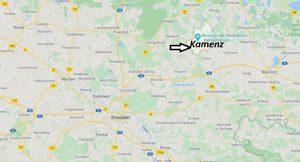 Wo liegt Kamenz (01917)? Wo ist Kamenz