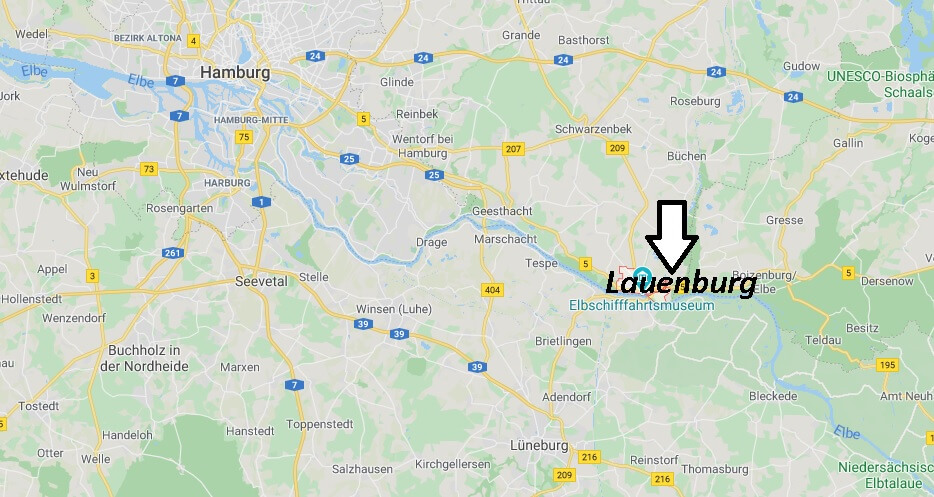 Wo liegt Lauenburg (21481)? Wo ist Lauenburg