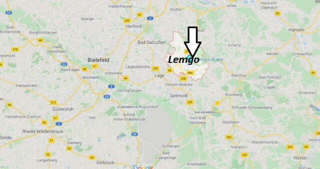 Wo liegt Lemgo? Wo ist Lemgo (Postleitzahl 32657)