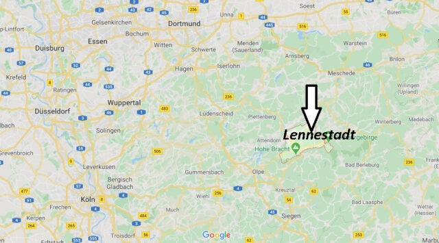 Wo liegt Lennestadt? Wo ist Lennestadt (Postleitzahl 57368)