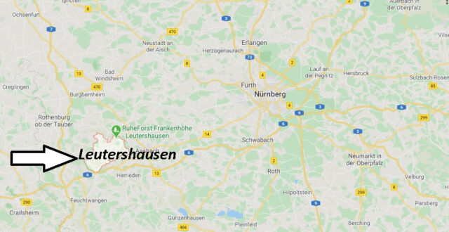 Wo liegt Leutershausen? Wo ist Leutershausen (Postleitzahl 91578)