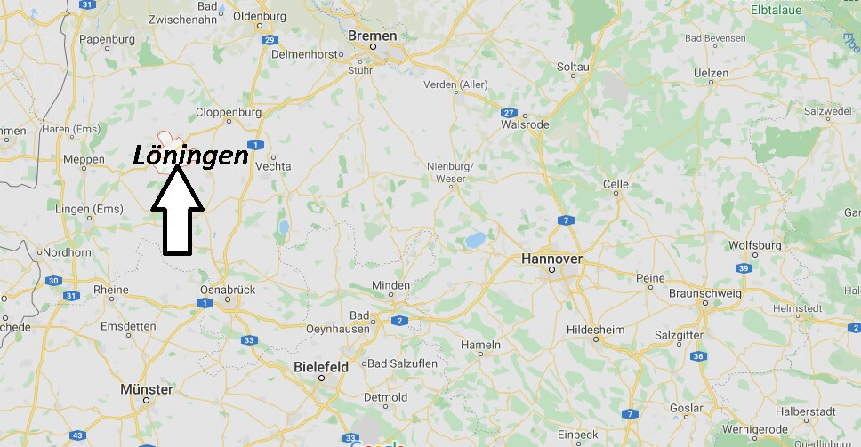 Wo liegt Löningen? Wo ist Löningen (Postleitzahl 49624)