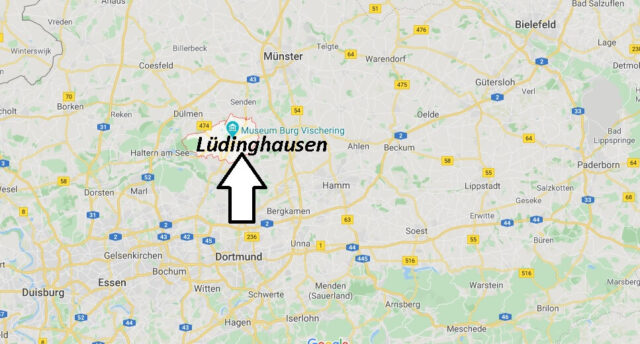 Wo liegt Lüdinghausen? Wo ist Lüdinghausen (Postleitzahl 59348)