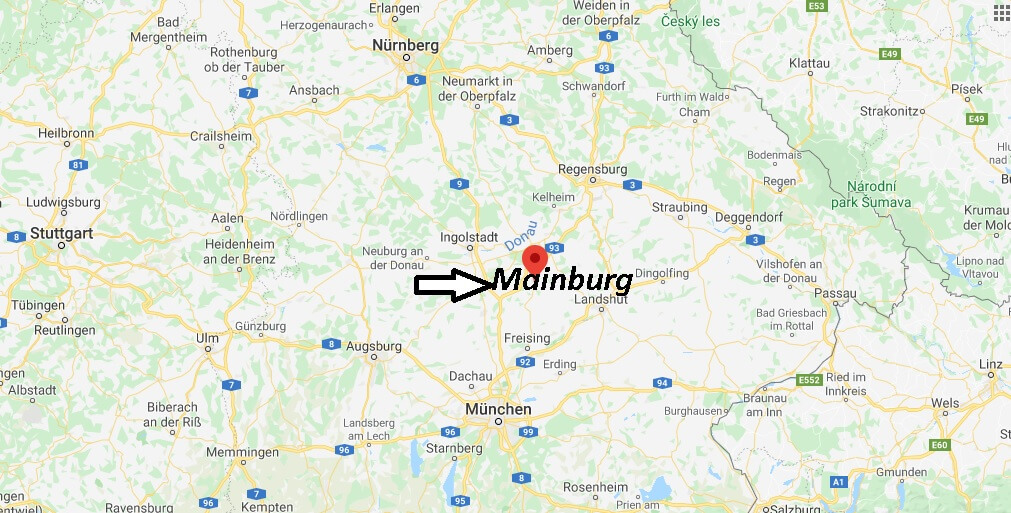 Wo liegt Mainburg? Wo ist Mainburg (Postleitzahl 84048)