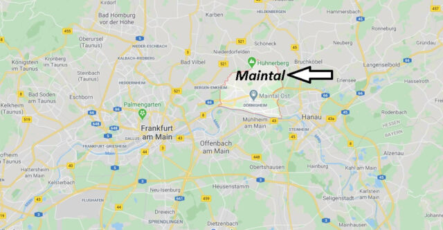 Wo liegt Maintal? Wo ist Maintal (Postleitzahl 63477)