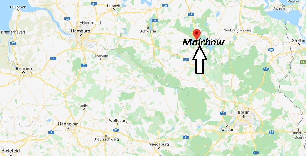 Wo liegt Malchow? Wo ist Malchow (Postleitzahl 17213)