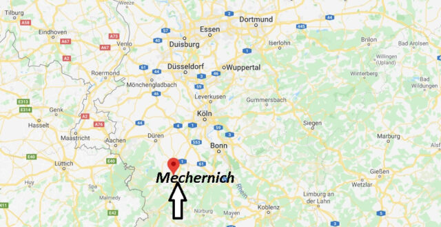 Wo liegt Mechernich? Wo ist Mechernich (Postleitzahl 53894)