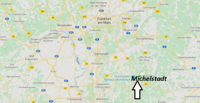 Wo liegt Michelstadt? Wo ist Michelstadt (Postleitzahl 64720)