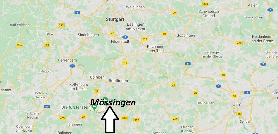 Wo liegt Mössingen? Wo ist Mössingen (Postleitzahl 72116)
