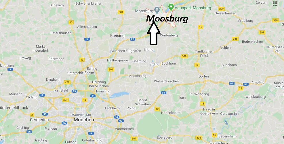 Wo liegt Moosburg? Wo ist Moosburg (Postleitzahl 85368)