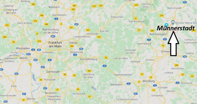 Wo liegt Münnerstadt - Wo ist Münnerstadt (Postleitzahl 97702)