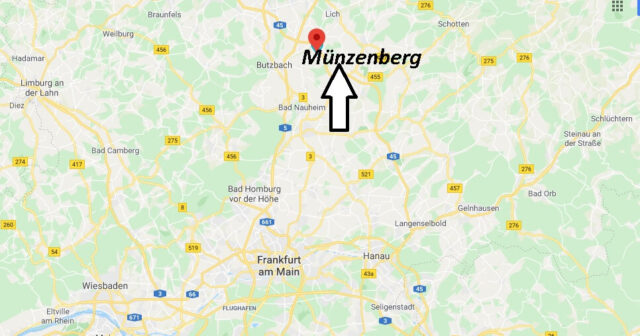 Wo liegt Münzenberg - Wo ist Münzenberg (Postleitzahl 35516)