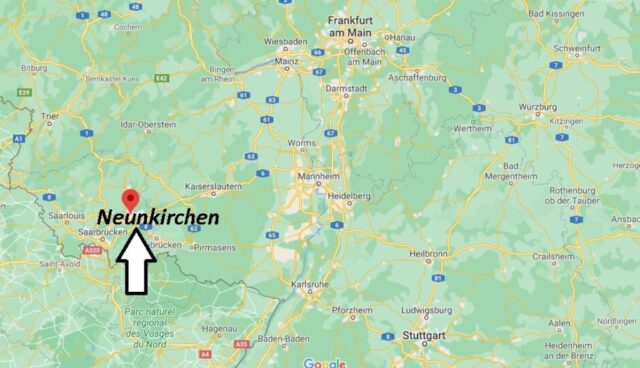 Wo liegt Neunkirchen - Wo ist Neunkirchen (Postleitzahl 66538)
