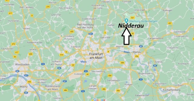 Wo liegt Nidderau -Wo ist Nidderau (Postleitzahl 61130)