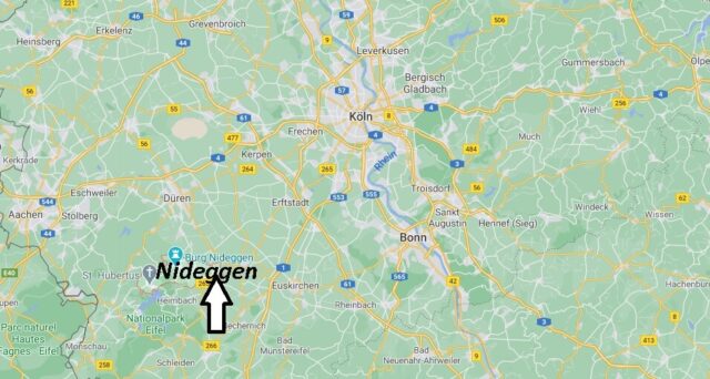 Wo liegt Nideggen - Wo ist Nideggen (Postleitzahl 52385)