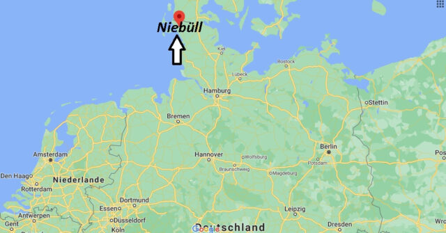 Wo liegt Niebüll -Wo ist Niebüll (Postleitzahl 25899)