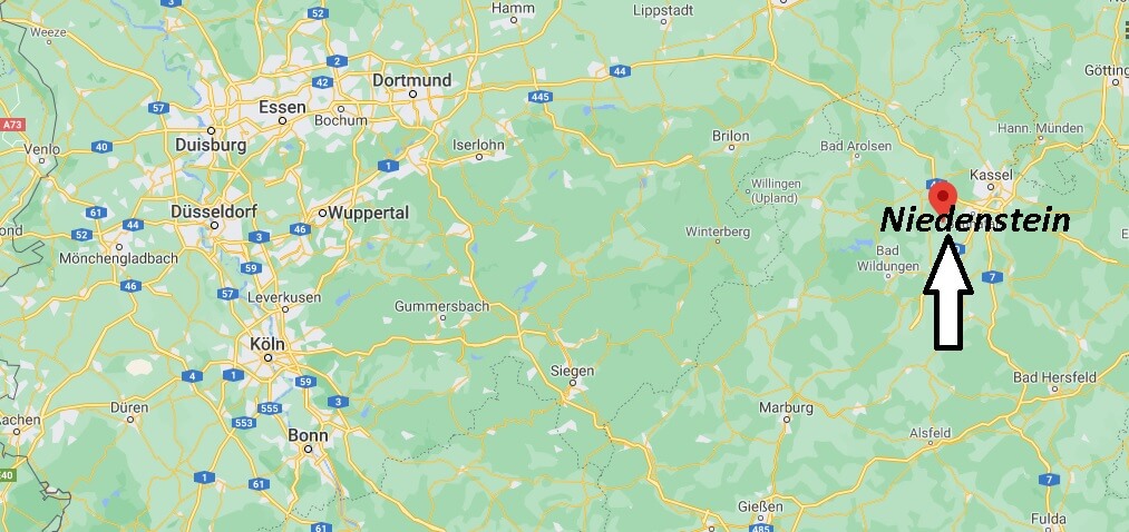 Wo liegt Niedenstein -Wo ist Niedenstein (Postleitzahl 34305)