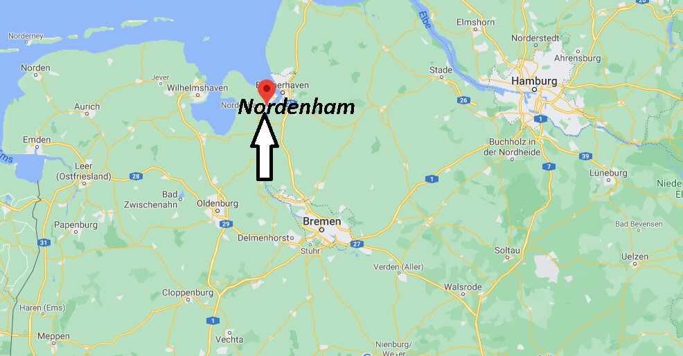 Wo liegt Nordenham - Wo ist Nordenham (Postleitzahl 26954)