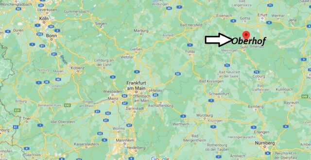 Wo liegt Oberhof -Wo ist Oberhof (Postleitzahl 98559)