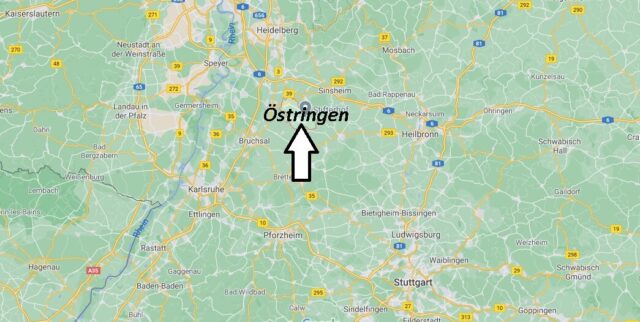 Wo liegt Östringen -Wo ist Östringen (Postleitzahl 76684)