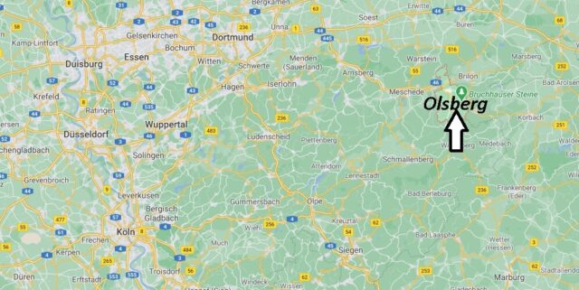 Wo liegt Olsberg -Wo ist Olsberg (Postleitzahl 59939)