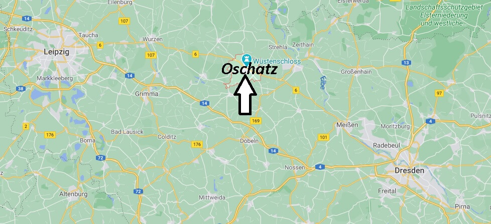 Wo liegt Oschatz - Wo ist Oschatz (Postleitzahl 04758)