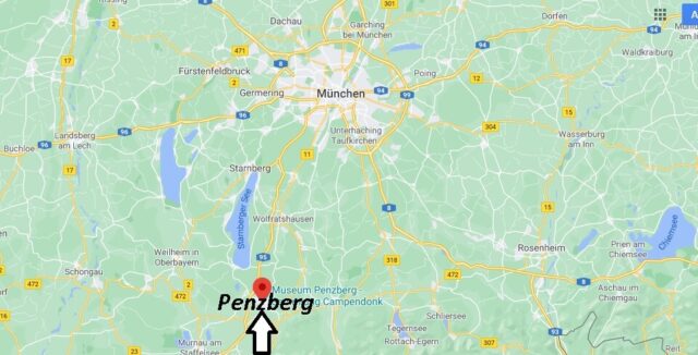 Wo liegt Penzberg-Wo ist Penzberg (Postleitzahl 82377)
