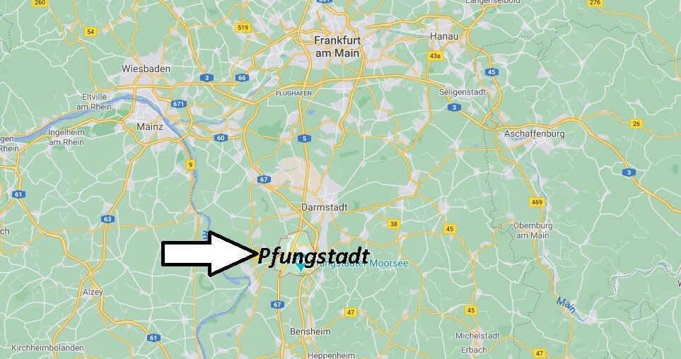 Wo liegt Pfungstadt -Wo ist Pfungstadt (Postleitzahl 64319)