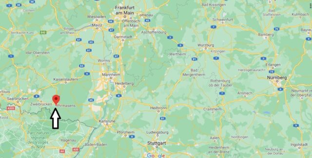 Wo liegt Pirmasens- Wo ist Pirmasens (Postleitzahl 66953)