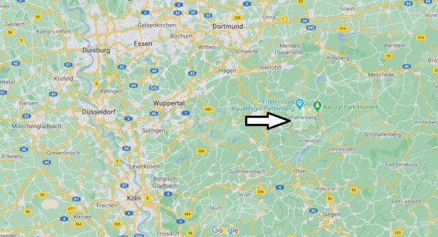 Wo liegt Plettenberg - Wo ist Plettenberg (Postleitzahl 58840)