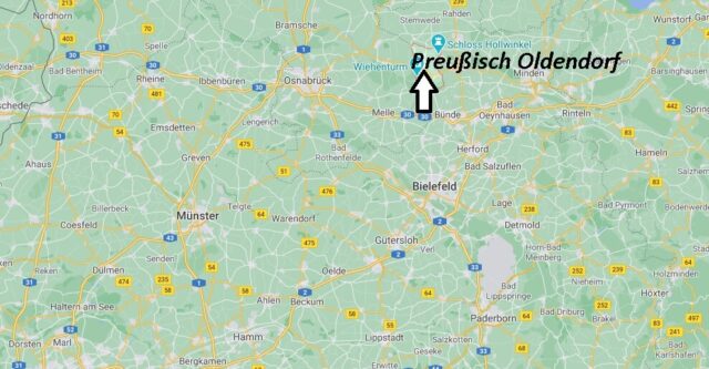 Wo liegt Preußisch Oldendorf- Wo ist Preußisch Oldendorf (Postleitzahl 32361)