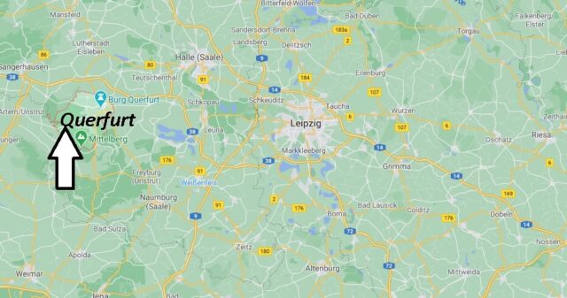 Wo liegt Querfurt -Wo ist Querfurt (Postleitzahl 06268)
