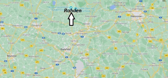 Wo liegt Rahden -Wo ist Rahden (Postleitzahl 32369)