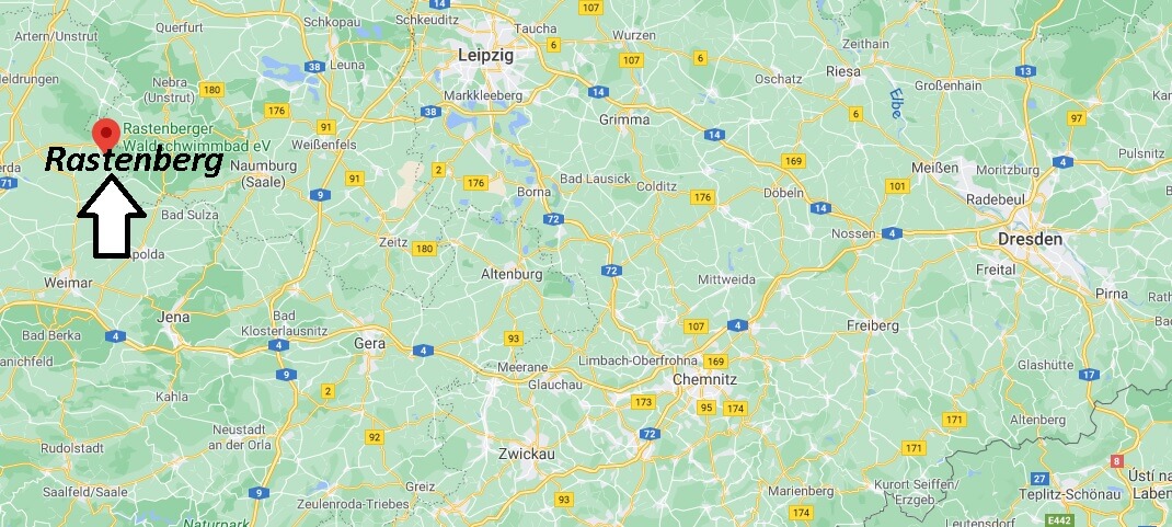 Wo liegt Rastenberg -Wo ist Rastenberg (Postleitzahl 99636)