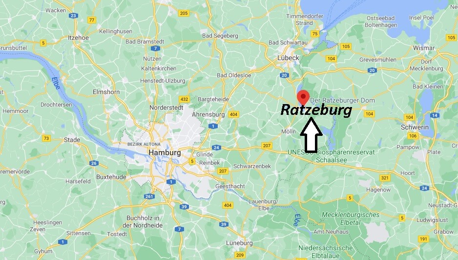 Wo liegt Ratzeburg -Wo ist Ratzeburg (Postleitzahl 23909)