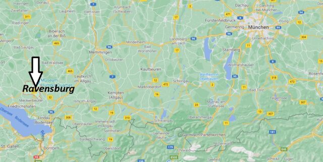 Wo liegt Ravensburg - Wo ist Ravensburg (Postleitzahl 88212)