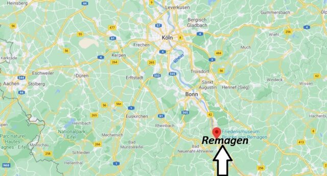 Wo liegt Remagen - Wo ist Remagen (Postleitzahl 53424)
